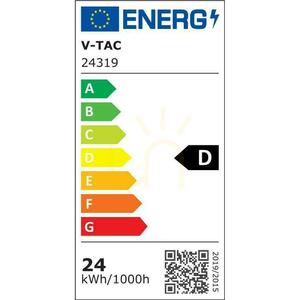 V-TAC 80 cm LED 24 W IP54 čierne záhradné stĺpové svietidlo VT-10191 3000 K 3400 lm small 6