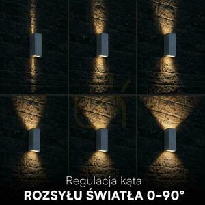 Nástenné svietidlo V-TAC 10 W LED COB, biele, IP65, nastavenie farebnej teploty (CCT), VT-120112-W, 2700 K – 3200 K – 4000 K, 1250 lm small 2