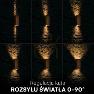 Vonkajšie nástenné svietidlo hore-dole V-TAC VT-120112-C 10W LED 1250lm CCT 3v1 IP65 corten small 2