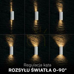 Nástenné svietidlo V-TAC 10 W LED COB, biele, IP65, nastaviteľná farebná teplota (VT-120113), 2700 K – 3200 K – 4000 K, 1250 lm small 2