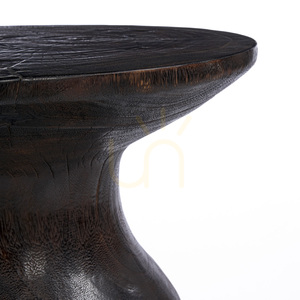Bočný stolík BAZAR BIZAR Hourglass tmavý orech drevo 50 cm small 5