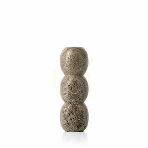 Svietnik BAZAR BIZAR Travertine Totem sivý kameň L 0 Svietnik BAZAR BIZAR Travertine Totem sivý kameň L small 0