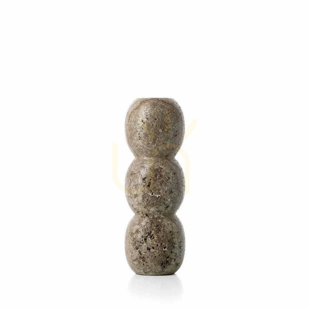 Skontrolujte Svietnik BAZAR BIZAR Travertine Totem sivý kameň L Svietnik BAZAR BIZAR Travertine Totem sivý kameň L