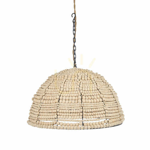 Skontrolujte Prívesné svetlo BAZAR BIZAR drevo kov prírodné 48 cm Pendant Lamps