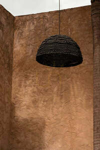 Prívesné svetlo BAZAR BIZAR drevo kov čierne 48 cm Pendant Lamps small 1