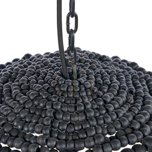 Prívesné svetlo BAZAR BIZAR drevo kov čierne 48 cm Pendant Lamps small 7