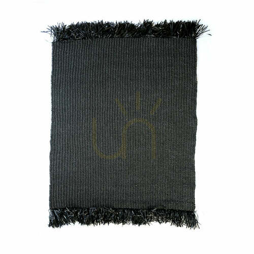 Skontrolujte Koberec BAZAR BIZAR čierny prírodné vlákno 200 × 300 cm Carpets & Runners