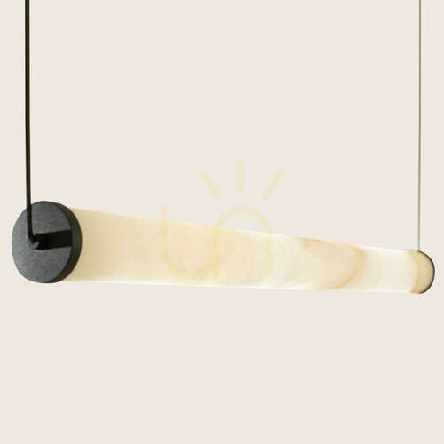 Skontrolujte Závesné LED svietidlo Zambelis 2539, alabaster a pieskovo čierna, 69,4 cm, 23 W, 3000 K, TRIAC