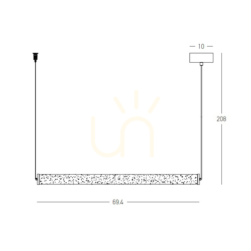Skontrolujte Závesné LED líniové svietidlo 23 W, 3000 K, Triac, pieskovo čierna – alabaster, ZAMBELIS