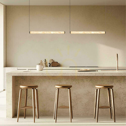 Skontrolujte Závesné LED líniové svietidlo 23 W, 3000 K, Triac, pieskovo čierna – alabaster, ZAMBELIS