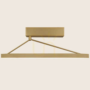 Stropné LED svietidlo 26 W, 3000 K, s triakom, mosadzné, ZAMBELIS small 1
