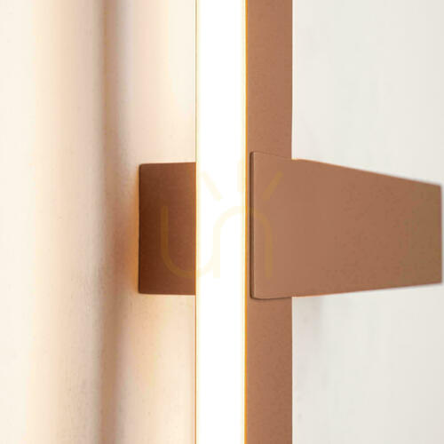 Skontrolujte Nástenné LED svietidlo 25 W, 3000 K, Triac, farba Sandy Brick, červené, ZAMBELIS
