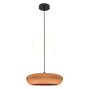Závesné svietidlo 2xG9 LED MAX 9 W Terakota – pieskovočierna hlina – kov ZAMBELIS small 1