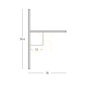 Nástenné LED svietidlo Zambelis 25148 pieskovo čierne 10 W 3000 K TRIAC small 4