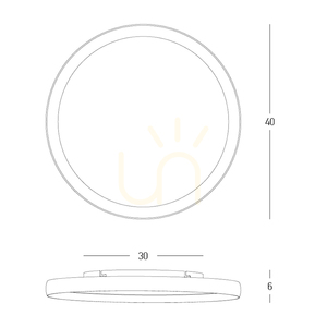 Stropné LED svietidlo 20 W, 2700 K – 3000 K – 4000 K, hliník – mikroprizmatický akryl, biela matná – zlatá, ZAMBELIS small 3