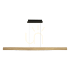 Závesná lampa Line Light 46 W LED, 3000 K, s triakom, v prevedení brúsené zlato – hliník – čierna ZAMBELIS small 0