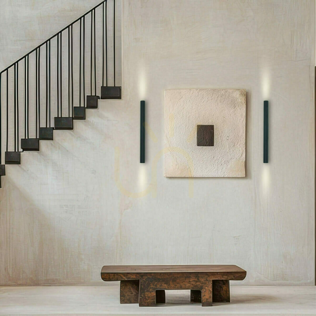 Wall LED Light 2x6w 3000k Sandy Black Metal - Aluminium ZAMBELIS