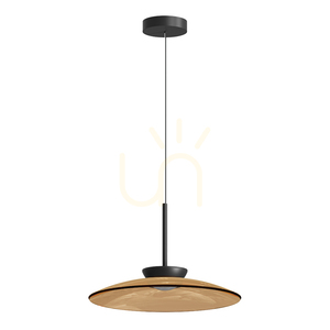 Závesné LED svietidlo 31 W, 2700 K – 3000 K, Triac, čierna matná – sklo v odtieni Tawny, ZAMBELIS small 1