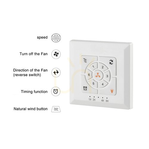 Skontrolujte Stropný ventilátor s LED osvetlením 20 W, 3000 K – 4000 K – 6500 K, biely matný kov – priehľadné lopatky z polykarbonátu, ZAMBELIS