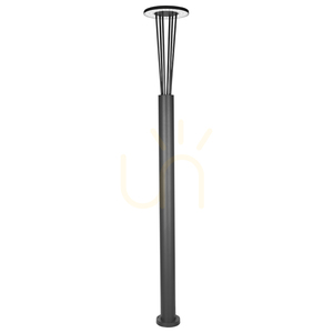 Vonkajšia LED lampa na stĺp 15,5 W, 3000 K, grafitovo-hliníková, IP65, ZAMBELIS small 1