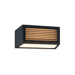 Vonkajšia nástenná lampa s vypínačom, 1 x E27, max.. 15 W, IP54, hliník v grafitovej farbe, ZAMBELIS small 1