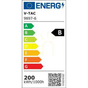 LED reflektor V-TAC s čipom CREE, 200 W, 185 lm/W, čierny, VT-44205, 6500 K, 37 000 lm, 6-ročná záruka small 8