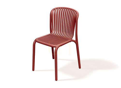 Skontrolujte FBRK558 Záhradná stolička Brene – Retro Red od FERNE