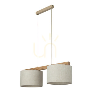 Závesné svietidlo Viga Shade Pine, 2 x E27 small 0