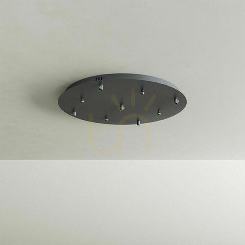 Skontrolujte Tienidlo na lampu s.luce Modular čierne kovové kruhové 40 cm pre 3 bodové svietidlo