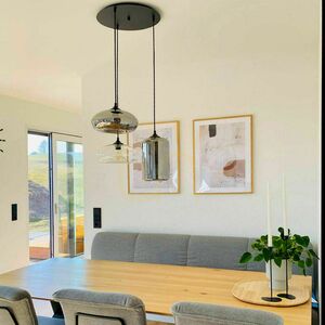 Tienidlo na lampu s.luce Modular biele kovové okrúhle 40 cm pre 3-bodové závesné svietidlo small 5