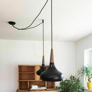 Stropný držiak kábla závesného svietidla s.luce Modular 143478, čierny, 3,9 cm small 1