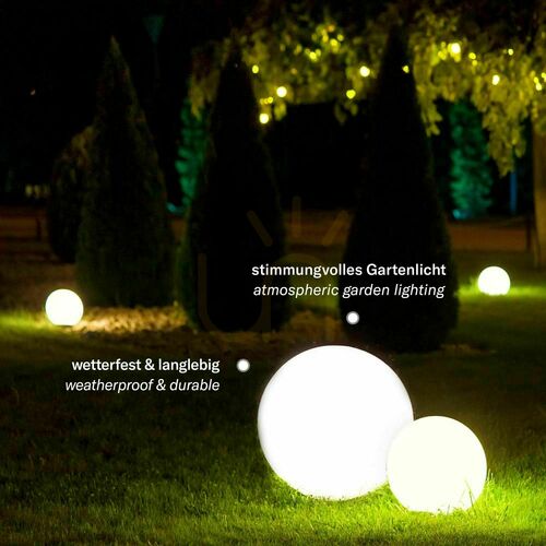 Skontrolujte Svietiaca guľa s.luce Globe Pro biela 50 cm IP54 E27