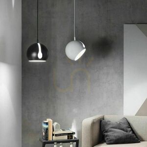 Závesné svietidlo s.luce Ball čierne kovové E27 20 cm small 13
