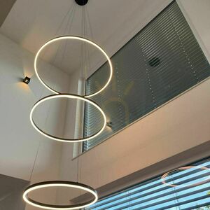 Závesné LED svietidlo s.luce Ring strieborné Ø 100 cm small 13