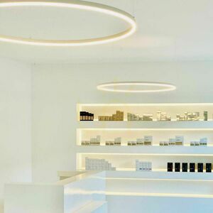 Závesné LED svietidlo s.luce Ring strieborné Ø 100 cm small 7