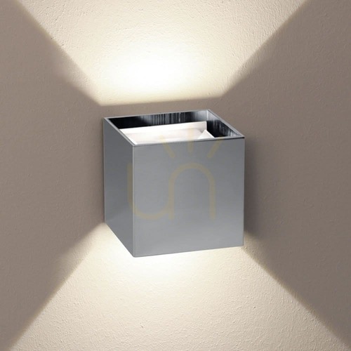 Skontrolujte Nástenné LED svietidlo s.luce Ixa chróm IP44 2×3 W 3000 K