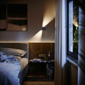 Nástenné svietidlo s.luce Ixa LED čierne IP44 3000K 2×3W moderné small 10