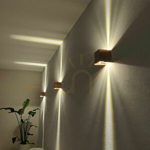 Nástenné svietidlo s.luce Ixa LED strieborné 10 cm štvorcové IP20 small 4