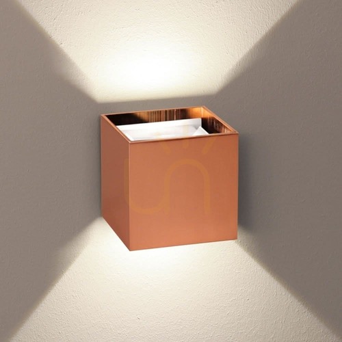 Skontrolujte Nástenné LED svietidlo s.luce Ixa meď 10 W IP20 stmievateľné