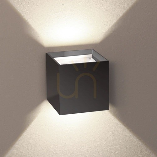 Skontrolujte Nástenné LED svietidlo s.luce Ixa antracit 10 cm IP20 3000 K stmievateľné