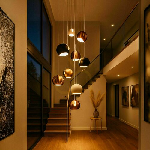 Skontrolujte Luster s.luce Ball biely kovový 30 cm E27 stmievateľný moderný