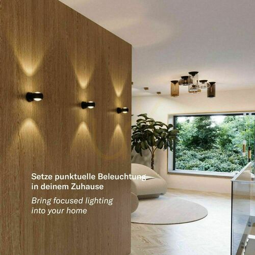 Skontrolujte Nástenné svietidlo s.luce Beam hliníkové so sklenenými šošovkami Up & Down G9 40 W 8 cm