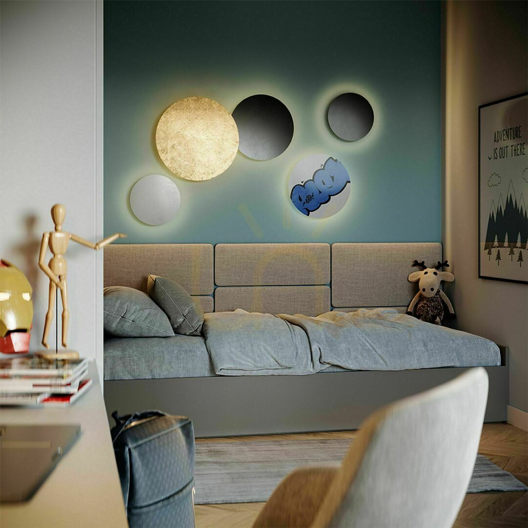 Displej Prisadené stropné LED svietidlo s.luce Cloud čierne 50 cm kruhové stmievateľné Prisadené stropné LED svietidlo s.luce Cloud čierne 50 cm kruhové stmievateľné