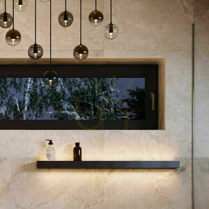 Prisadené stropné LED svietidlo s.luce Cusa čierne sklo 75 cm small 2