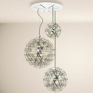 Luster s.luce Atom XL LED 3 gule 30/50/70 cm čierny chróm stmievateľný small 1