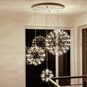 Luster s.luce Atom XL LED 3 gule 30/50/70 cm čierny chróm stmievateľný small 0