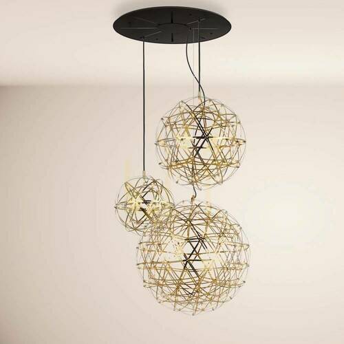 Skontrolujte Závesné svietidlo s.luce Atom XL zlaté LED 3000 K stmievateľné