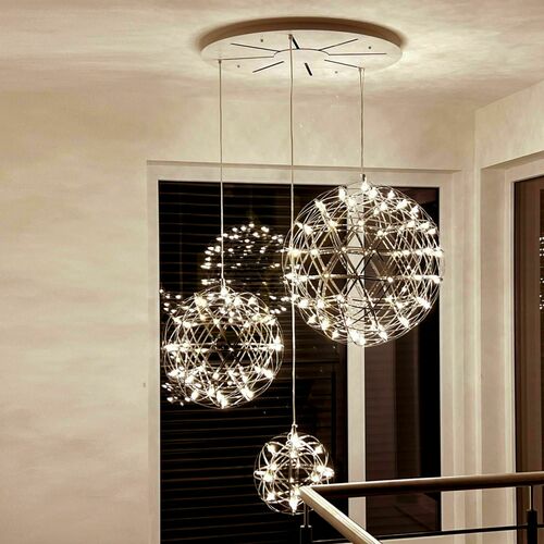 Skontrolujte Luster s.luce Atom XL čierny LED 3000 K modulárny kruhový 70 cm