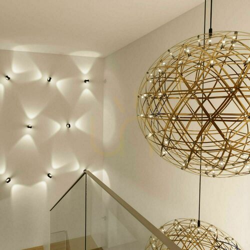 Skontrolujte Luster s.luce Atom XL zlatý LED 152 svetiel 3000 K kruhový