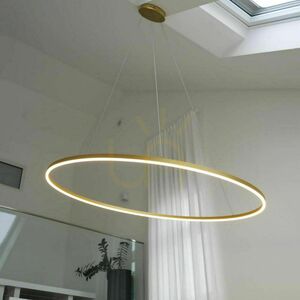 Závesné LED svietidlo s.luce Ring čierne Ø 150 cm small 5